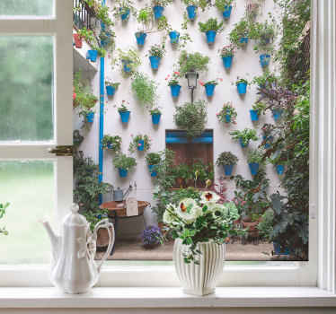 Estor salón patio andaluz - TenVinilo