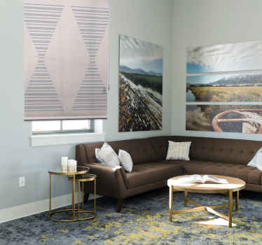 Estor enrollable moderno elegante patrón de rayas - TenVinilo