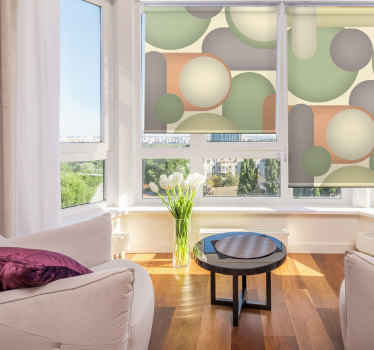 Geometric Circle Arrangement modern blind - TenStickers
