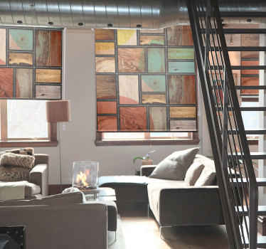 rollo Textur und Muster Rahmen mit Holz - TenStickers