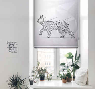 Poligonal 猫各种动物卷簾 - TenStickers