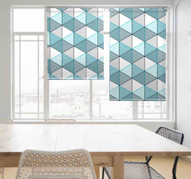 地理立方体错觉纹理和图案卷簾 - TenStickers