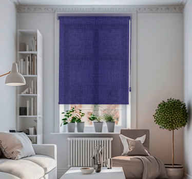 Rollo Wohnzimmer Stoffstruktur blau - TenStickers