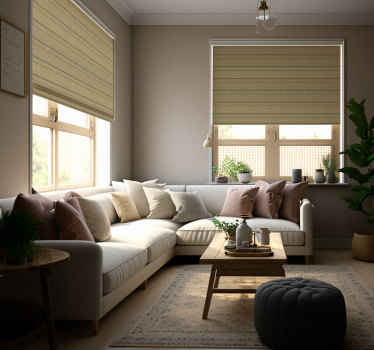 Beige stripes Living room blind - TenStickers