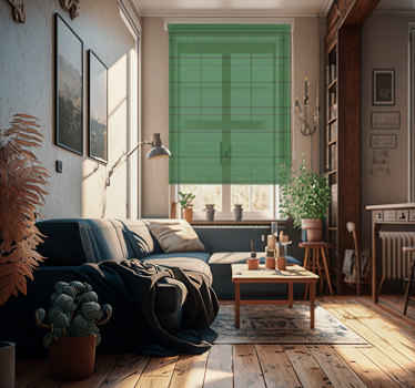 Green stripes Living room blind - TenStickers