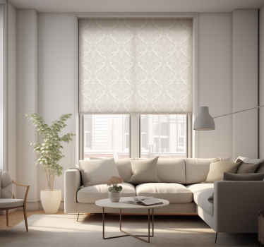Rollos weißes Damask Wohnzimmer - TenStickers