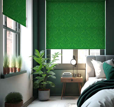 Rollos Damask Muster grün - TenStickers
