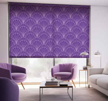Rollos Wohnzimmer lila Bogen Muster - TenStickers