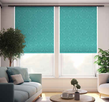 Rollos türkis Damask Muster - TenStickers