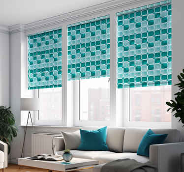 Turkis akvarelfliser rullegardiner - TenStickers
