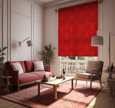 Rollos Wohnzimmer Bogen Design rot - TenStickers