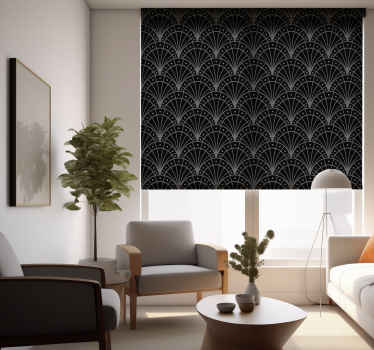 Rollos Wohnzimmer schwarze Bogen Design - TenStickers