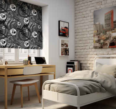 Rollos Jugendliche Graffiti Totenkopf schwarz - TenStickers