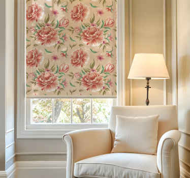 Store enrouleur salon bouquet de fleurs classique - TenStickers