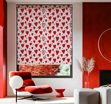 Store romantique motif de coeurs - TenStickers