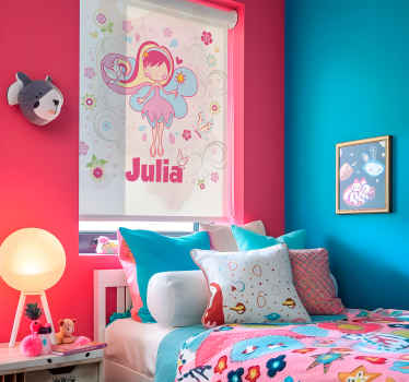 Store personnalisable fée avec des papillons - TenStickers