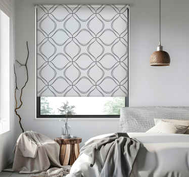 abstract cross leaf pattern Modern blind - TenStickers