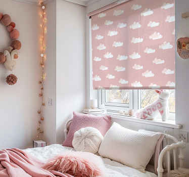 Bulutlu gökyüzü deseni bulutlar stor perde - TenStickers