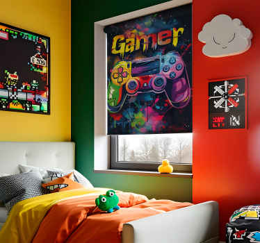 Rollo Fenster Geek bunter Controller - TenStickers