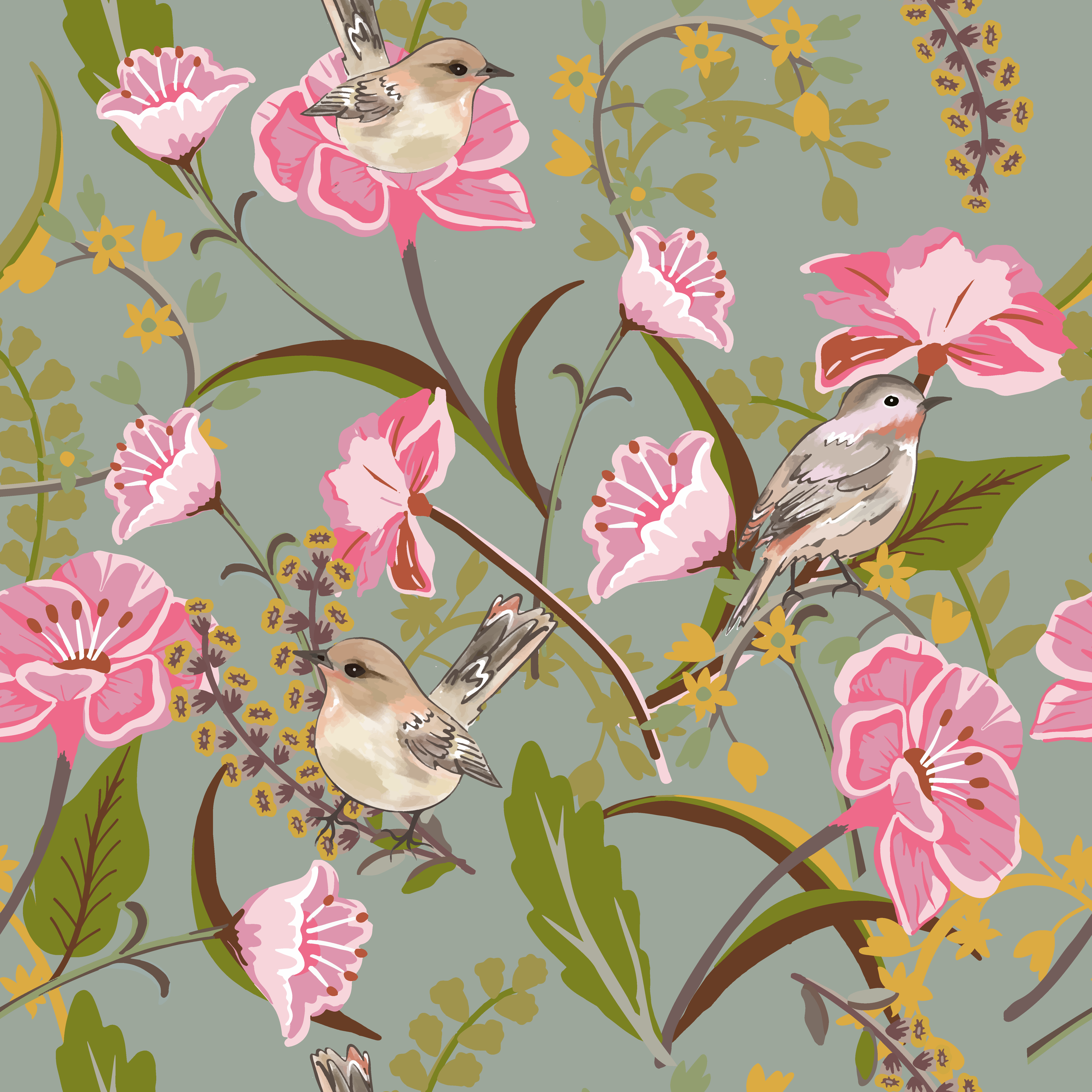 Estore de rolo para cozinha flores