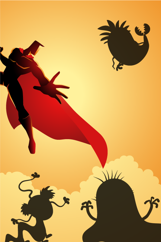 Monster fith superhelt rullgardin - TenStickers