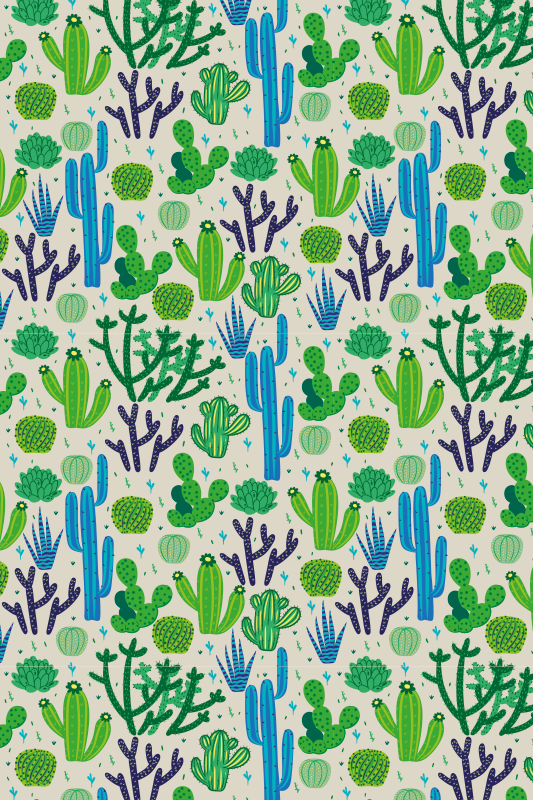 Cacti Pattern Design cactus roller blind