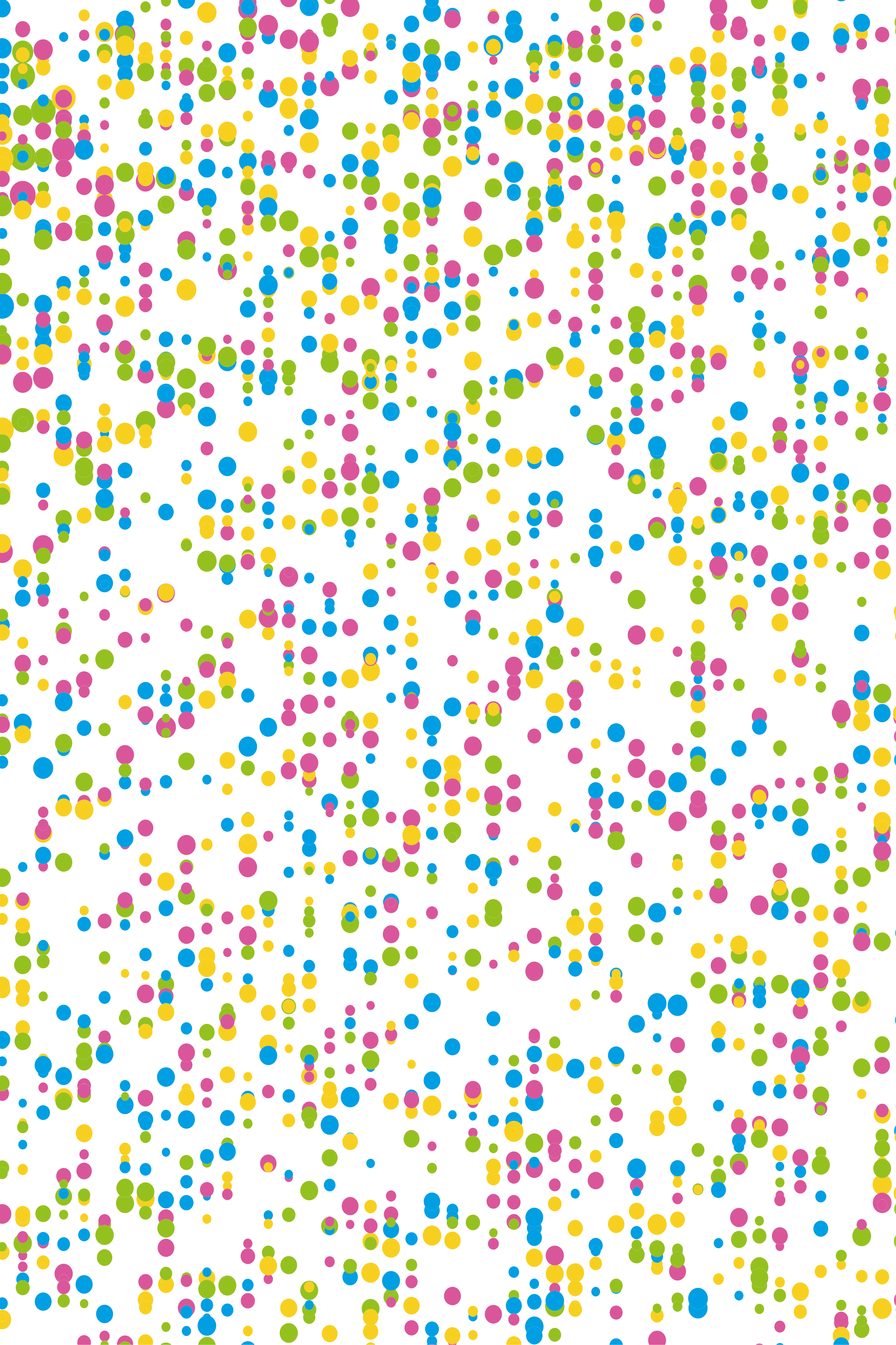 Multicolor Dots Design Childrens Blind Tenstickers