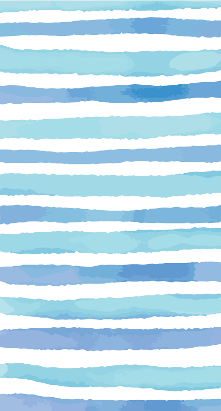 Wohnzimmer Rollos Aquarellblaue Streifen - TenStickers