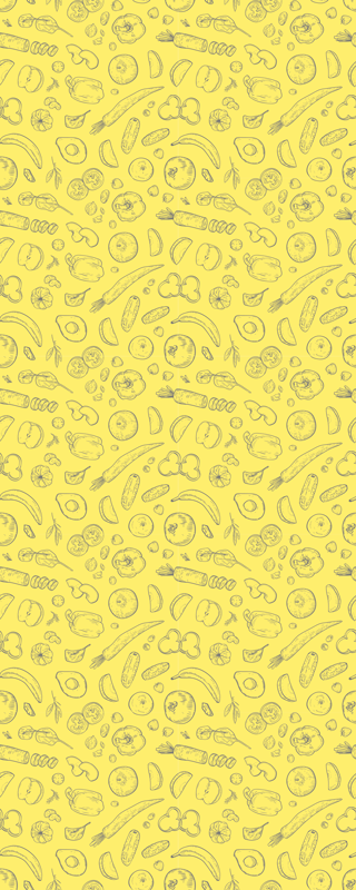 Store enrouleur cuisine motif de fruits esquissé - TenStickers