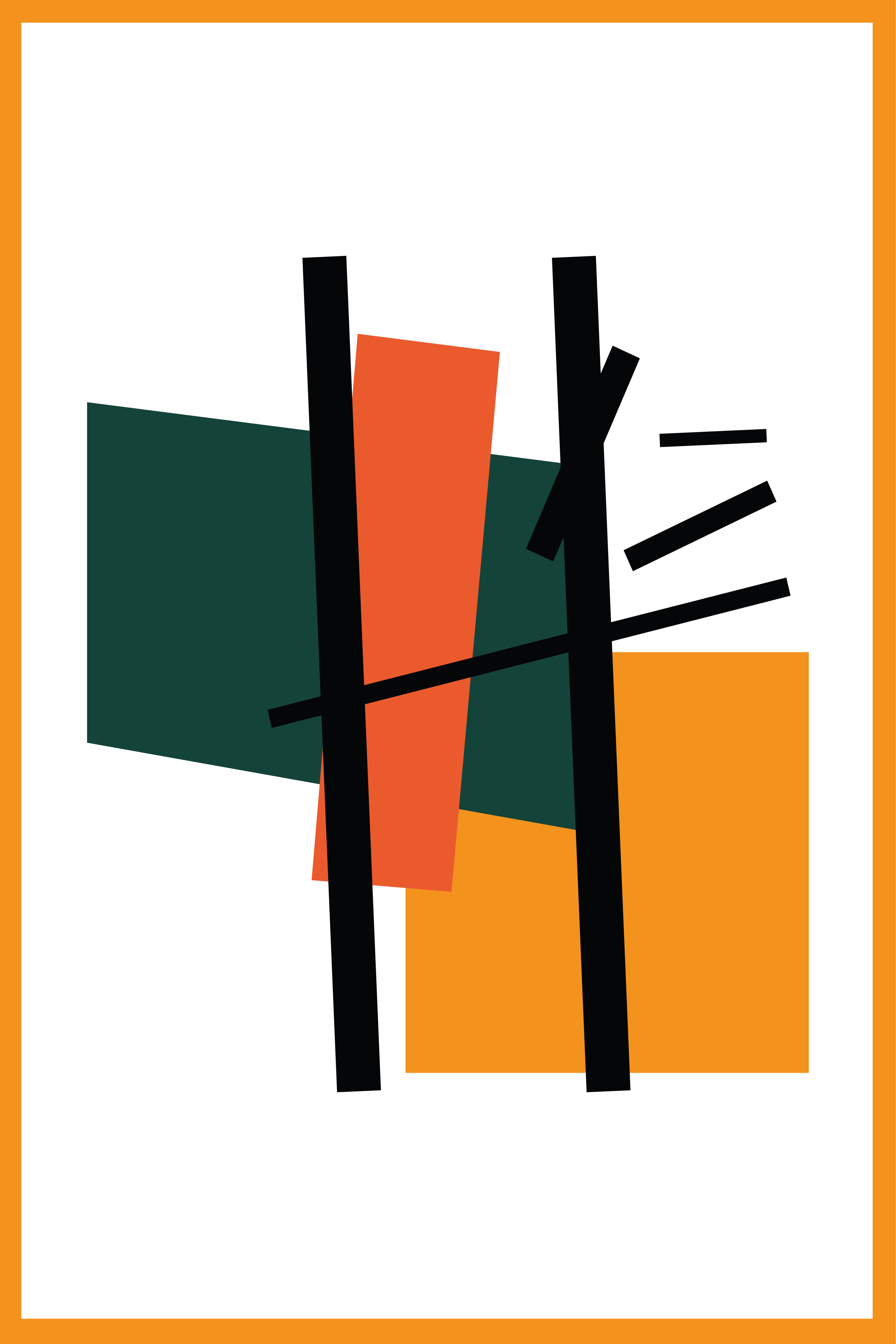 Geometristen lohkojen koostumus moderni rullaverho - Tenstickers