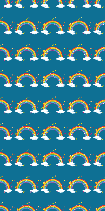 Colorful rainbows pattern original roller blind - TenStickers