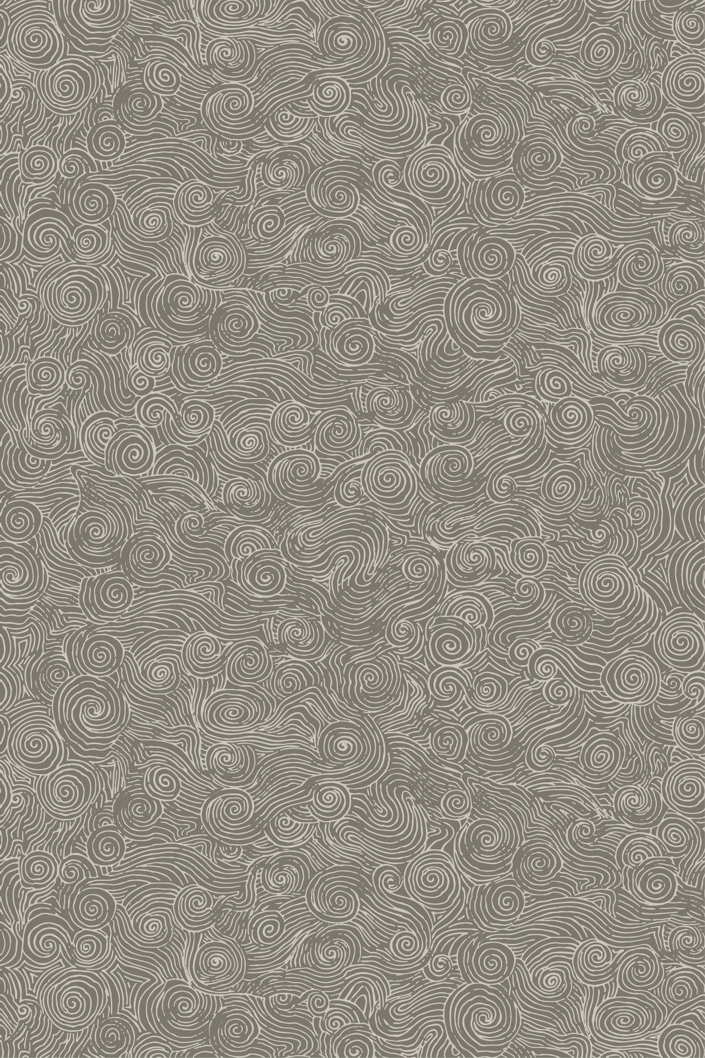 Swirled Line Patterns pattern roller blind - TenStickers