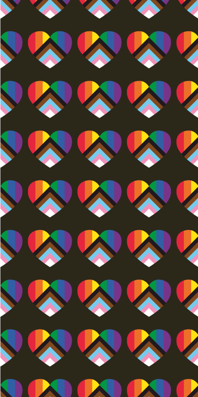 Rollo Fenster Spaß lebendiges herzmuster - TenStickers