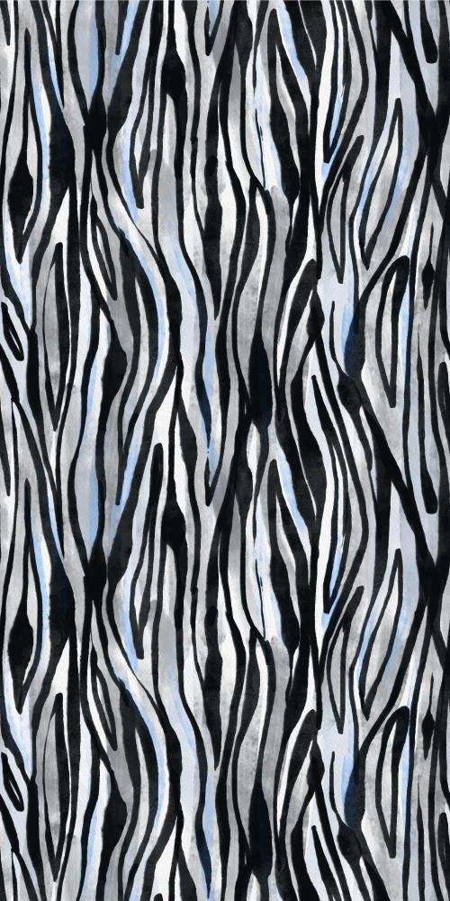 Abstract zebra stripes pattern roller blind - TenStickers