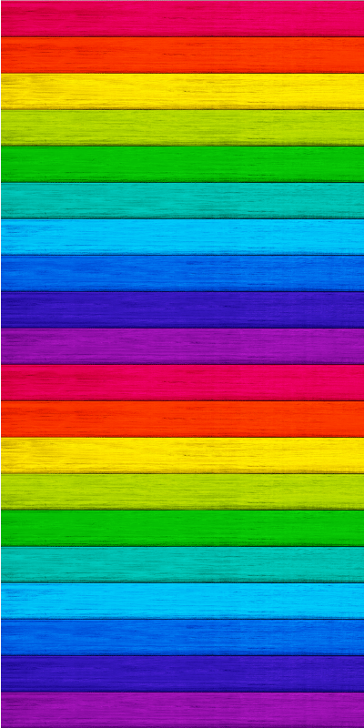 Rainbow wooden planks texture and pattern roller blind - TenStickers