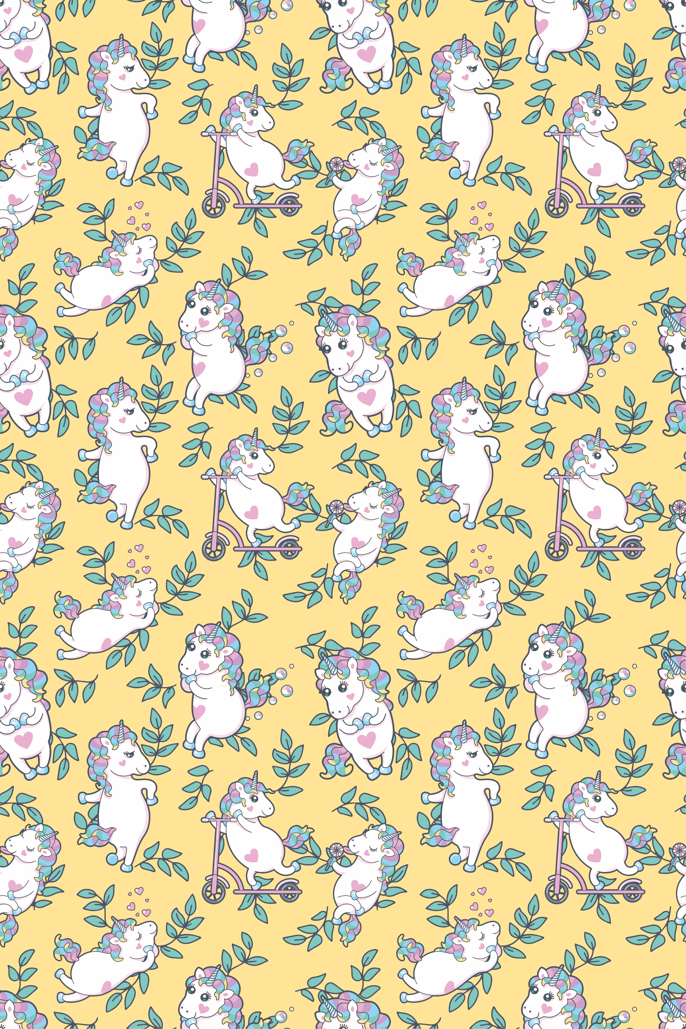 Estore de rolo infantil bebês unicórnios brincando