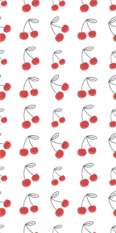 Rollo Fenster Obst kirschfruchtmuster - TenStickers
