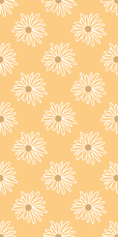 Store enrouleur motif fleur conception de marguerite jaune - TenStickers