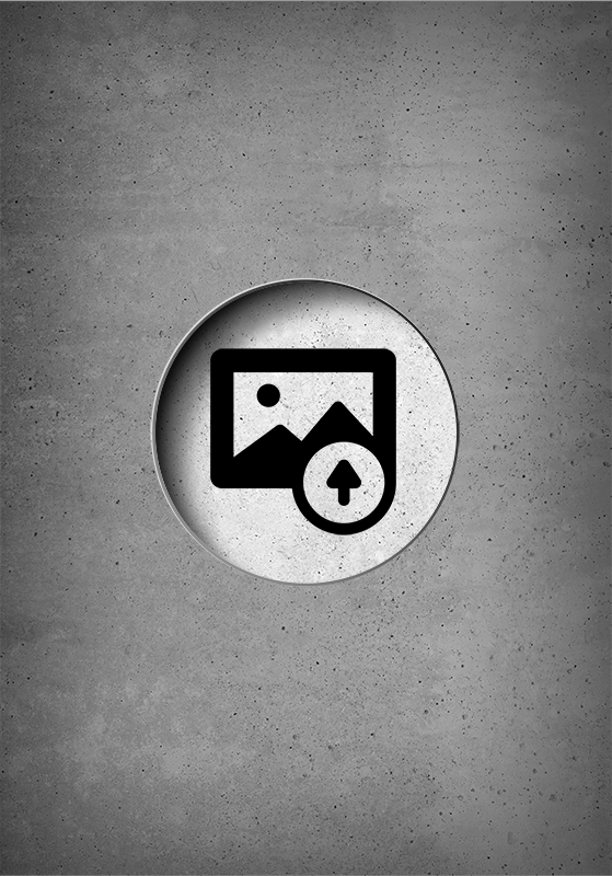 Stores personalisables En béton brut personnalisable - TenStickers