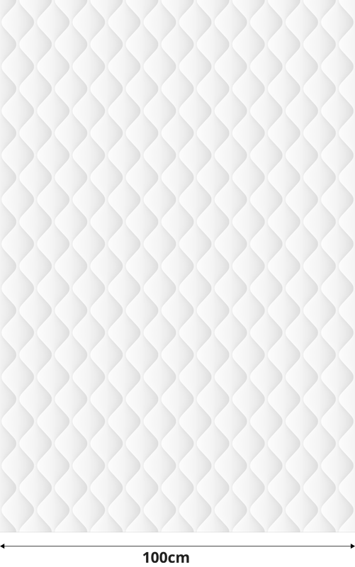 Estore de rolo Branco com Textura Acolchoada - TenStickers