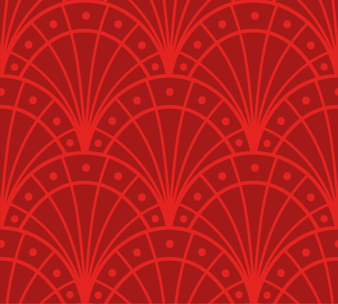 Elegant Red Art Deco Living Room Roller Blind - TenStickers