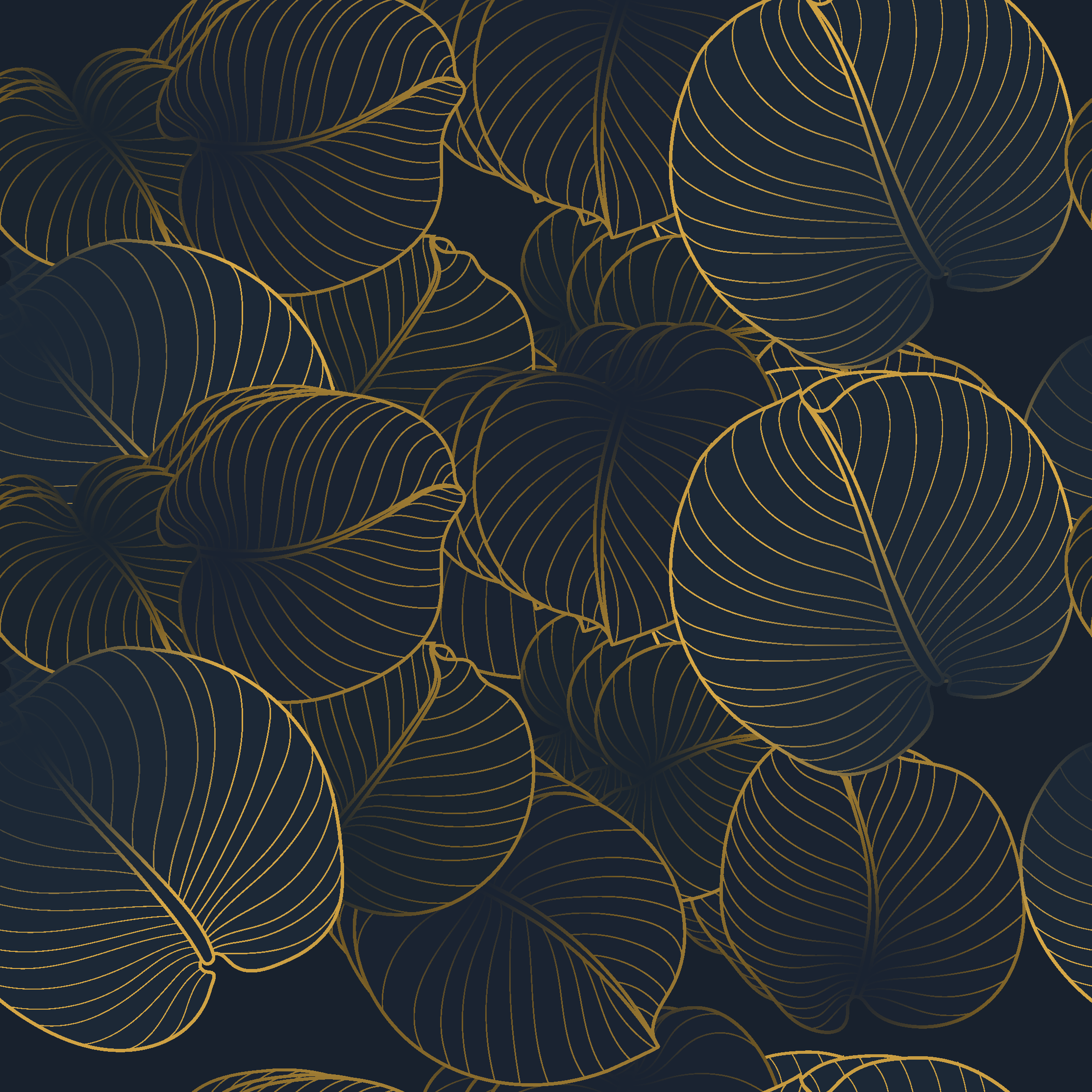 Store enrouleur élégant motif de grandes feuilles - TenStickers