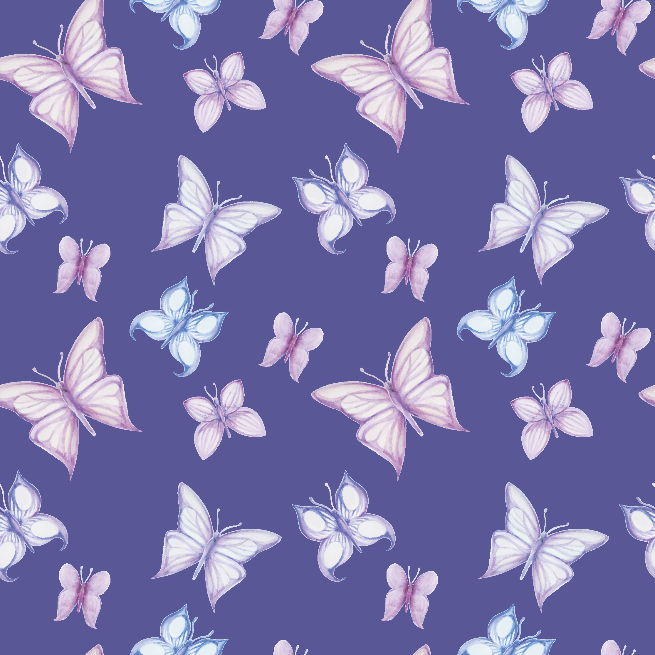 Purple background butterfly blind