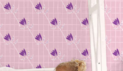 Blomster tapeter til børn