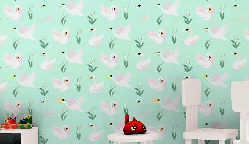 Papel de Parede Fada - Verde - B Decor - Decoração para Casa e Quarto  Infantil