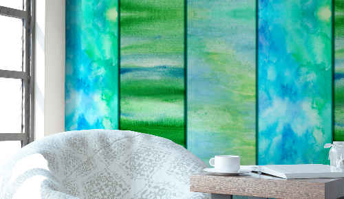 Tipos de papel tapiz para decorar las paredes del baño