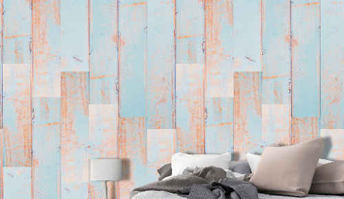 blue embossed wallpaper