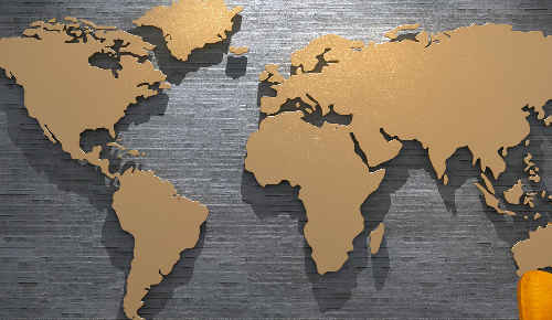 3D world map wallpaper