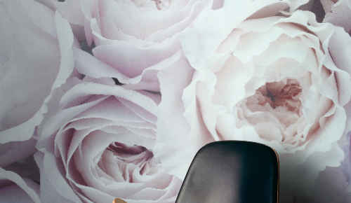 Bloemen fotobehang voor slaapkamer 