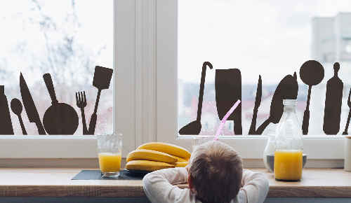 Stickers fenêtre pour cuisine